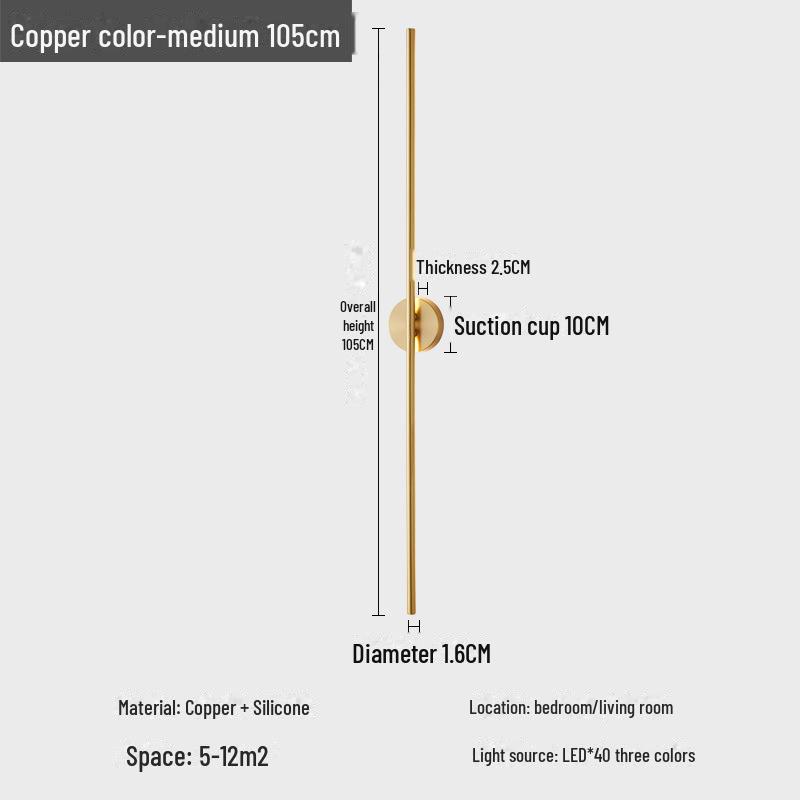 LED Minimalist Modern Wall Lamp for Bedroom/Living Room