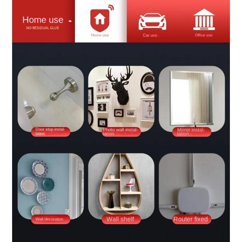 3 m langes, starkes, permanentes doppelseitiges Klebeband, Acrylschaum-Kleber für Auto, Zuhause, Innen- und Außenbereich, wasserdicht, hohe Temperatur