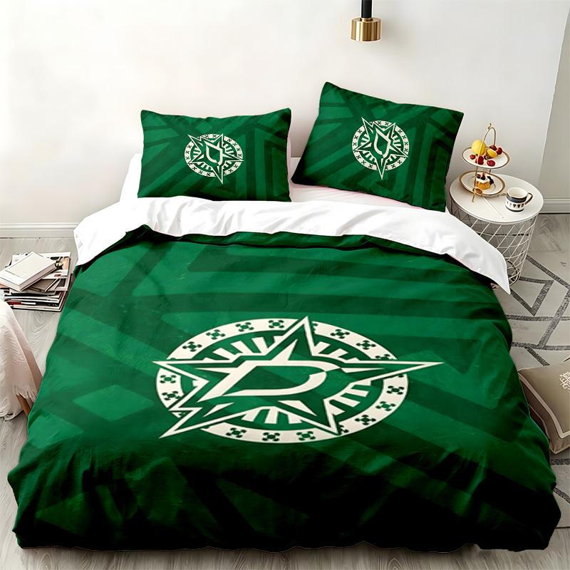 Dallas Stars 3pc set Perfect for bedroom use Comfortable bedding set includes a duvet cover and two pillowcases Ideal birthday or Christmas gift