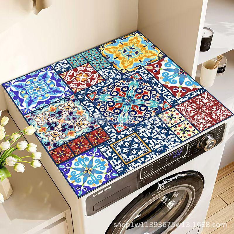 TEMU Retro Diatom Mud Water-Absorbing Non-Slip, Wear-Resistant, Easy-Clean Desk Mat.
