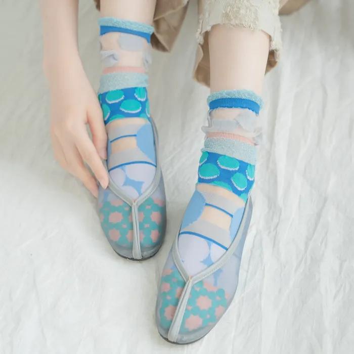 Dot Carnival Socks - Blue [CQ-CT-25-1-SD1M-070]