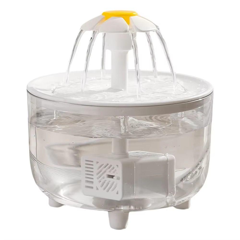 Electric Cat Water Dispenser Flower Nozzle Pet Drinking Fountain  Pets Home Alone