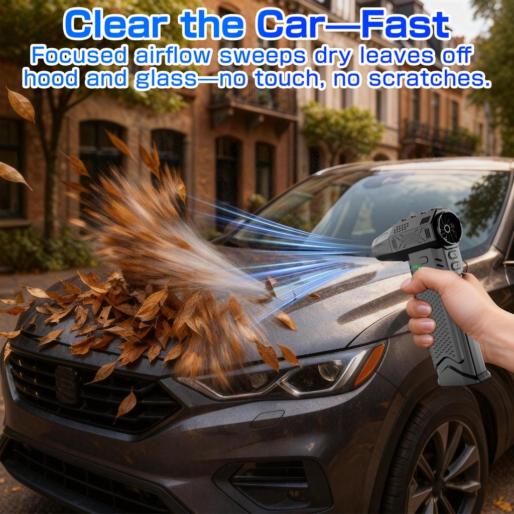 Turbo Fan For Car RV Truck Trailer Blowing Snow Electric Air Duster Blow And Suction 2 in 1 Violent Jet Fan Cleaning Blower Tool