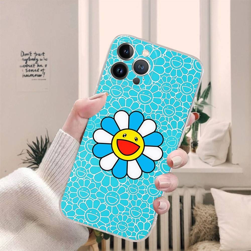 

Art T-Takashi M-Murakamis Phone Case For iPhone 11 13 16 12 17 14 15 Pro Max Plus Soft Clear Back Cover Coque iPhone 14 pro