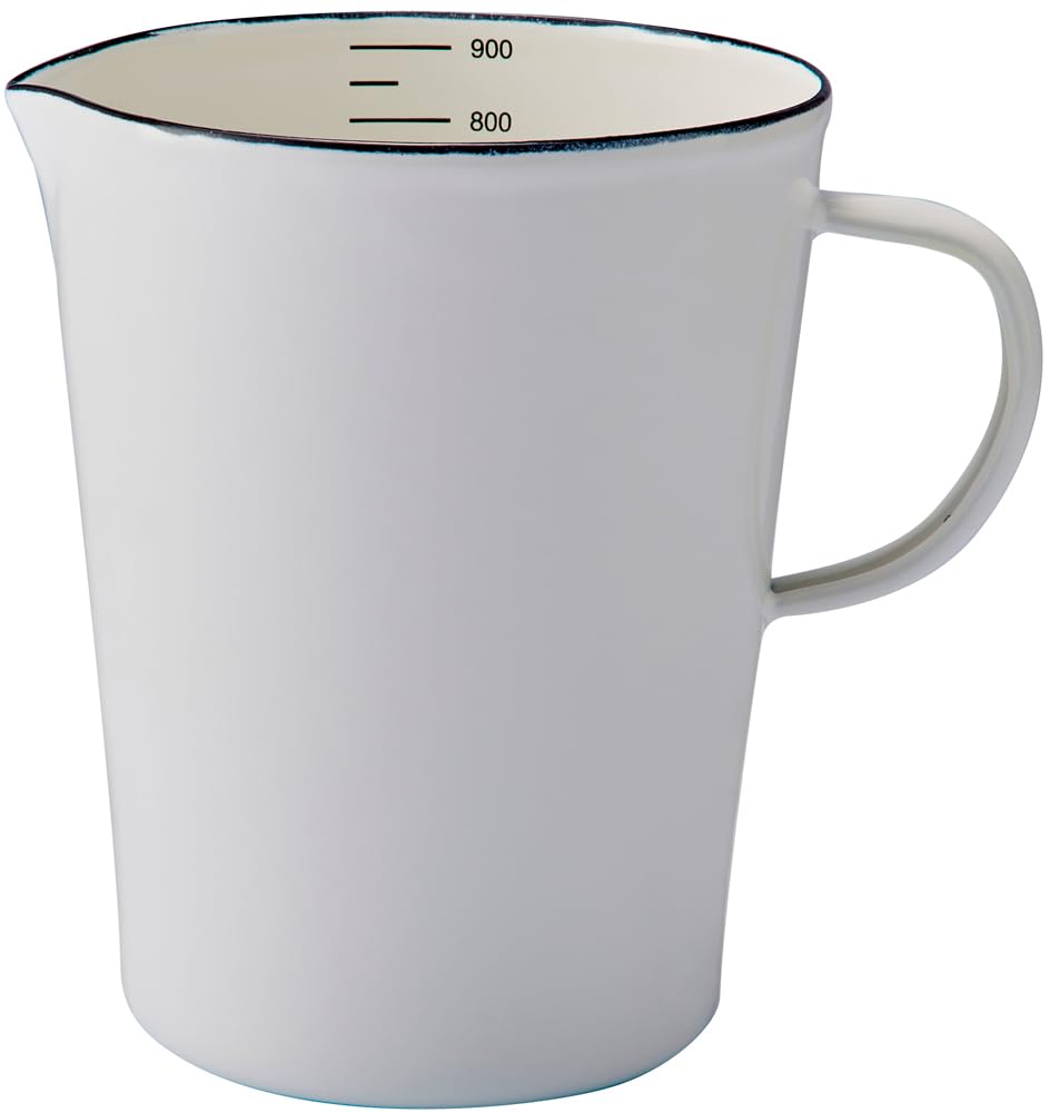 Toyoho Pure Enamel Measuring Cup White L PU-2309