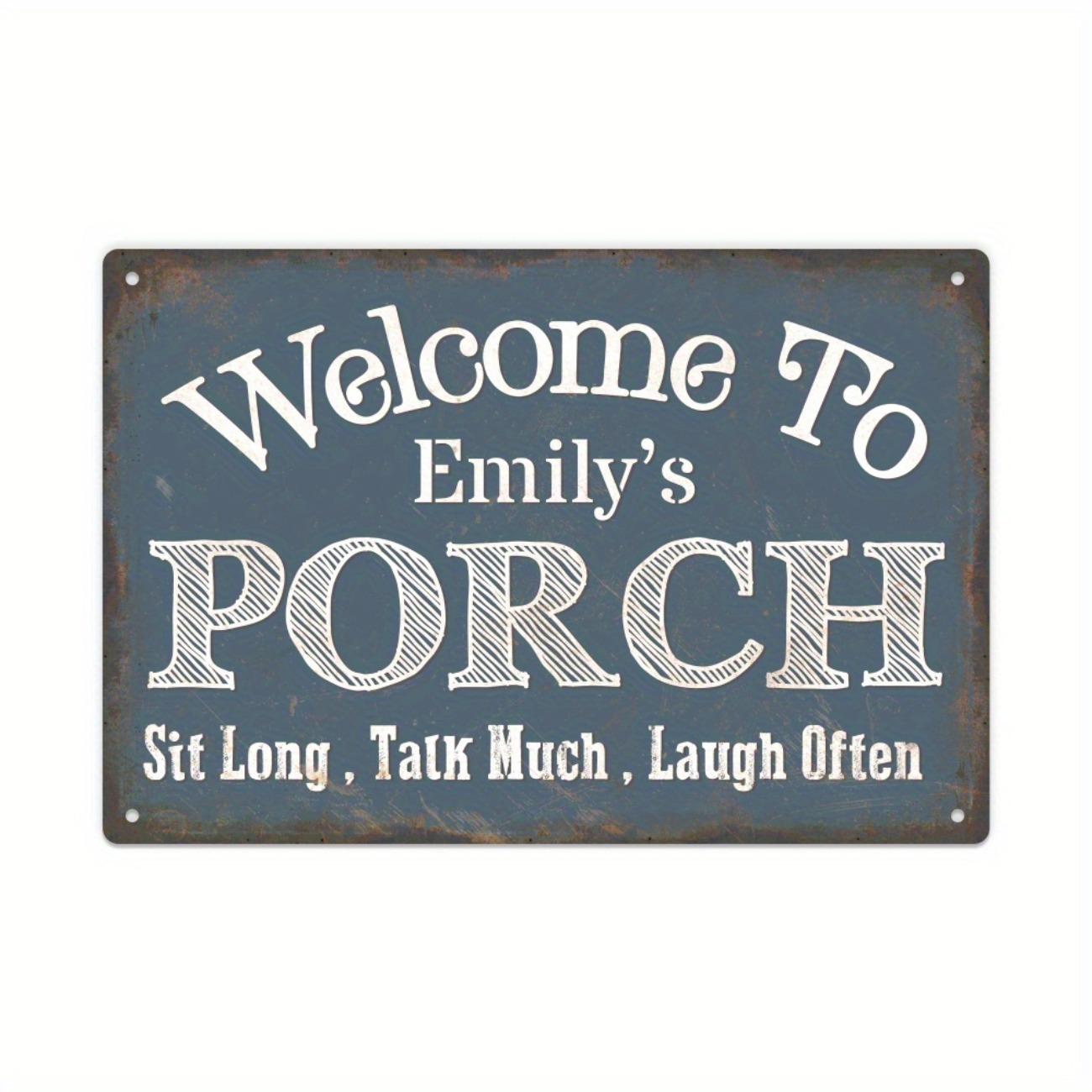 

1pc Custom Metal Sign Personalized Name Plate Wall Art Indoor Outdoor Bar Man Cave Garage Decor белый