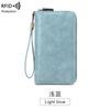 New anti-theft brush women's wallet large capacity clutch bag retro multi-card long wallet