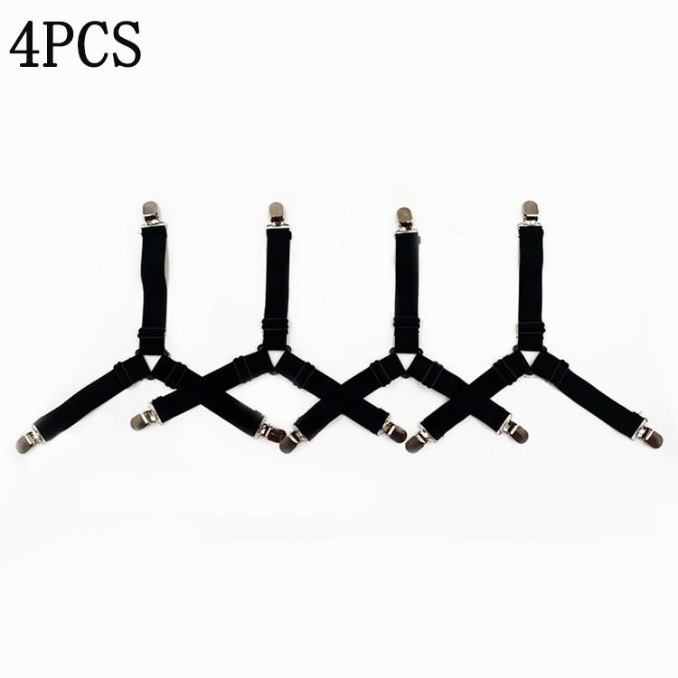 12 Clips Adjustable Elastic Bed Sheet Holder Mattress Clip Fasteners Cover Blankets Non-Slip Fixing Strap Grippers