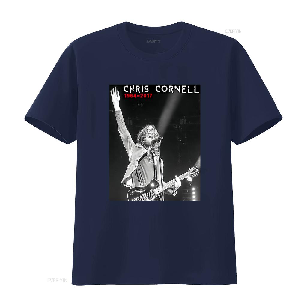 Chris Cornell 1964 2017 R I P T Shirt Baggy Boyfriend 1949 vintage Washed Top For Everyday Wear Stylish Stretched homme