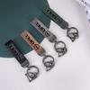 For Opel Corsa D Astra Insignia Mokka Adam Combo OPC Vauxhall Vectra H G Zinc Alloy Leather Car Keychain Key Ring Auto Interior