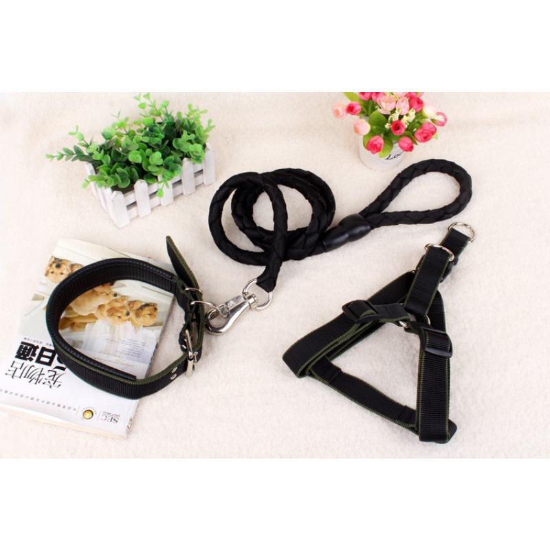 

Поводок для собаки Поводок для выгула собаки Поводок для питомца Поводок для собаки Вязаный круглый шнур Нагрудный ремень Средняя и крупная собака XS-