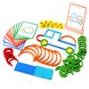 Kvalitní dřevěné kreativní tyčinky a kroužky Logická inteligentní hra Montessori Vzdělávací hračky pro rané dětství pro děti Dárek