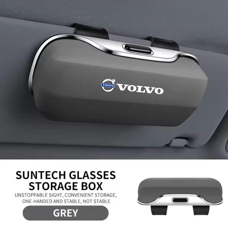 For Volvo XC40 XC60 XC70 XC90 S40 S60 S90 V40 V50 V60 V90 Car Visor Sunglasses Glasses Case Glasses Holder Clip Box Accessories