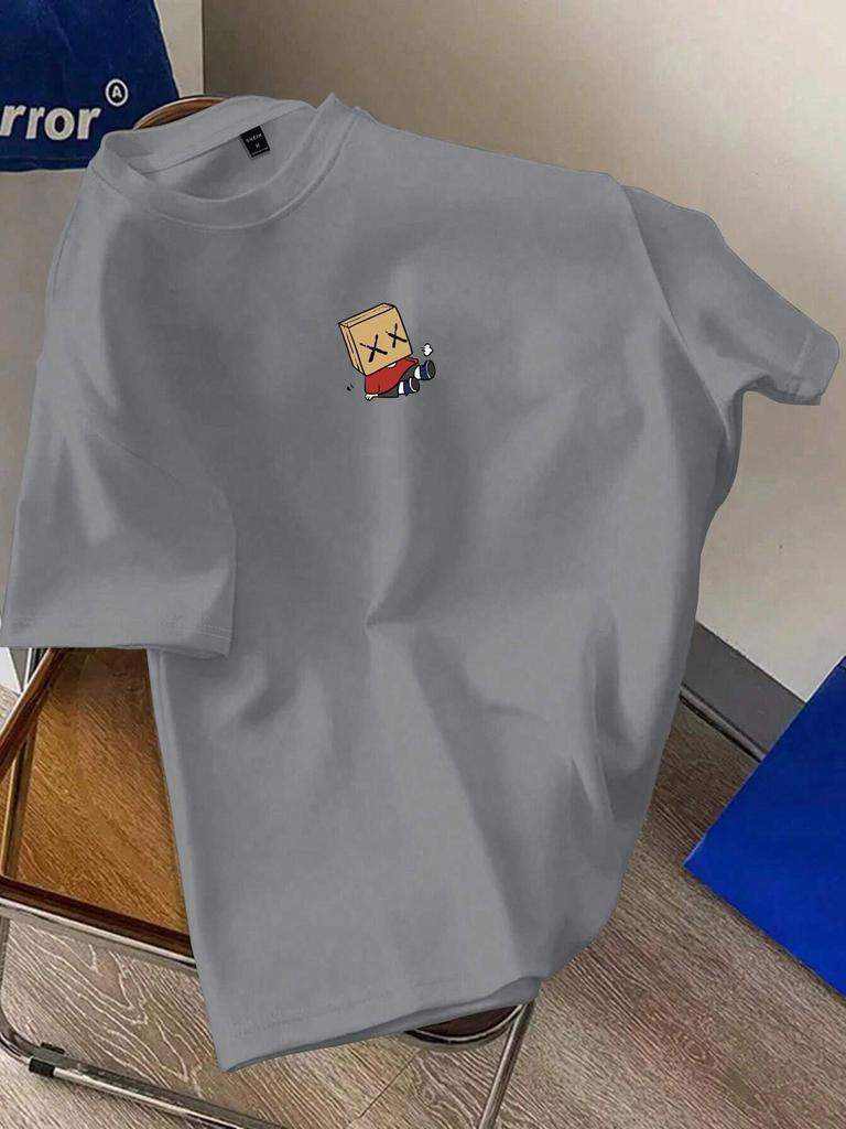 2026 Summer Bestselling Unisexs Pure Cotton Tshirt Street Casual Fashion Soft and Breathable Simple Pattern Print