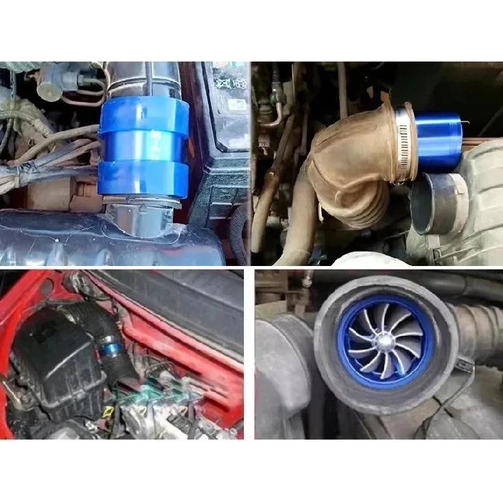 Car Air Intake Turbonator Single Fan Supercharger Gas Saver Kit Car Turbine Supercharger Turbo Refit Auto Replacement Part