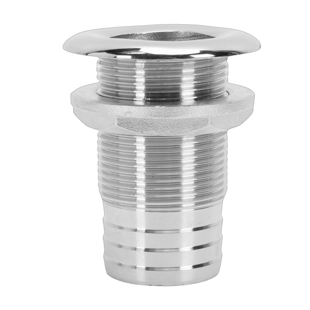 Standard Length Thru Hull Fitting Semi Thread Water Drain Fitting Marine Drain Outlet For Yacht