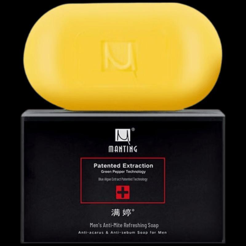 MANTING Men's Anti-Mite Face & Body Soap
