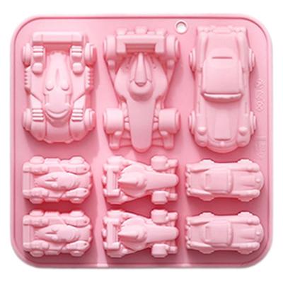 Silicone Multi Cavity Mold Tray for Casting Car Shaped Designs Flexible Nonstick Reusable Baking and Craft Mold