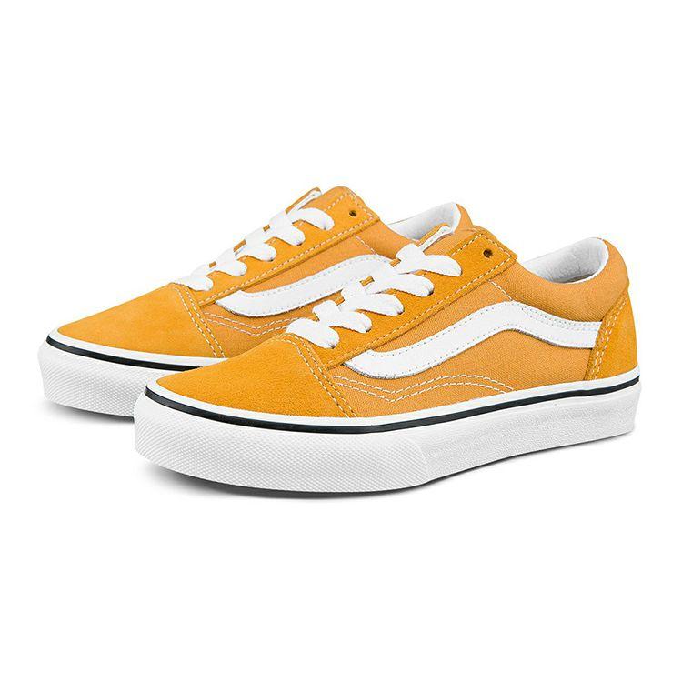 Vans Old Skool Low Top Kids Skate Shoes Kids Sneakers Orange VN0A4BUU3SP