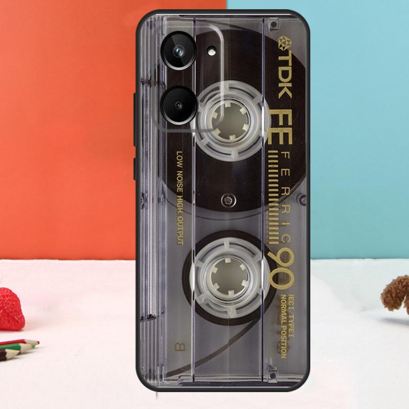 Retro Cassette Tape For Realme 15 Pro 10 11 12 13 14 Pro Plus GT6 GT7 C65 C67 C63 C61 C55 C51 C53 C35 C75 Case