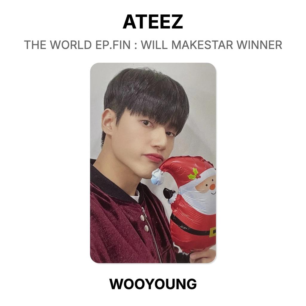 ATEEZ THE WORLD EP.FIN : WILL MAKESTAR WINNER Official Photocard