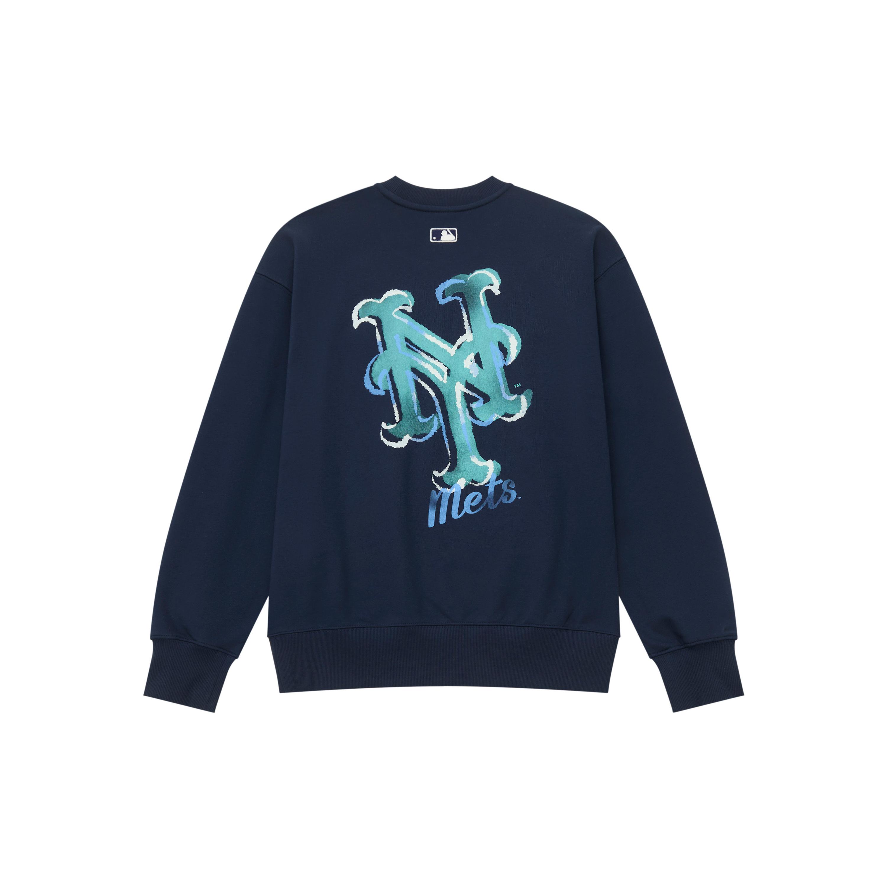 MLB Basic Collection New York Mets 25FW Sweatshirt Unisex 3AMTB3254-09NYS XS