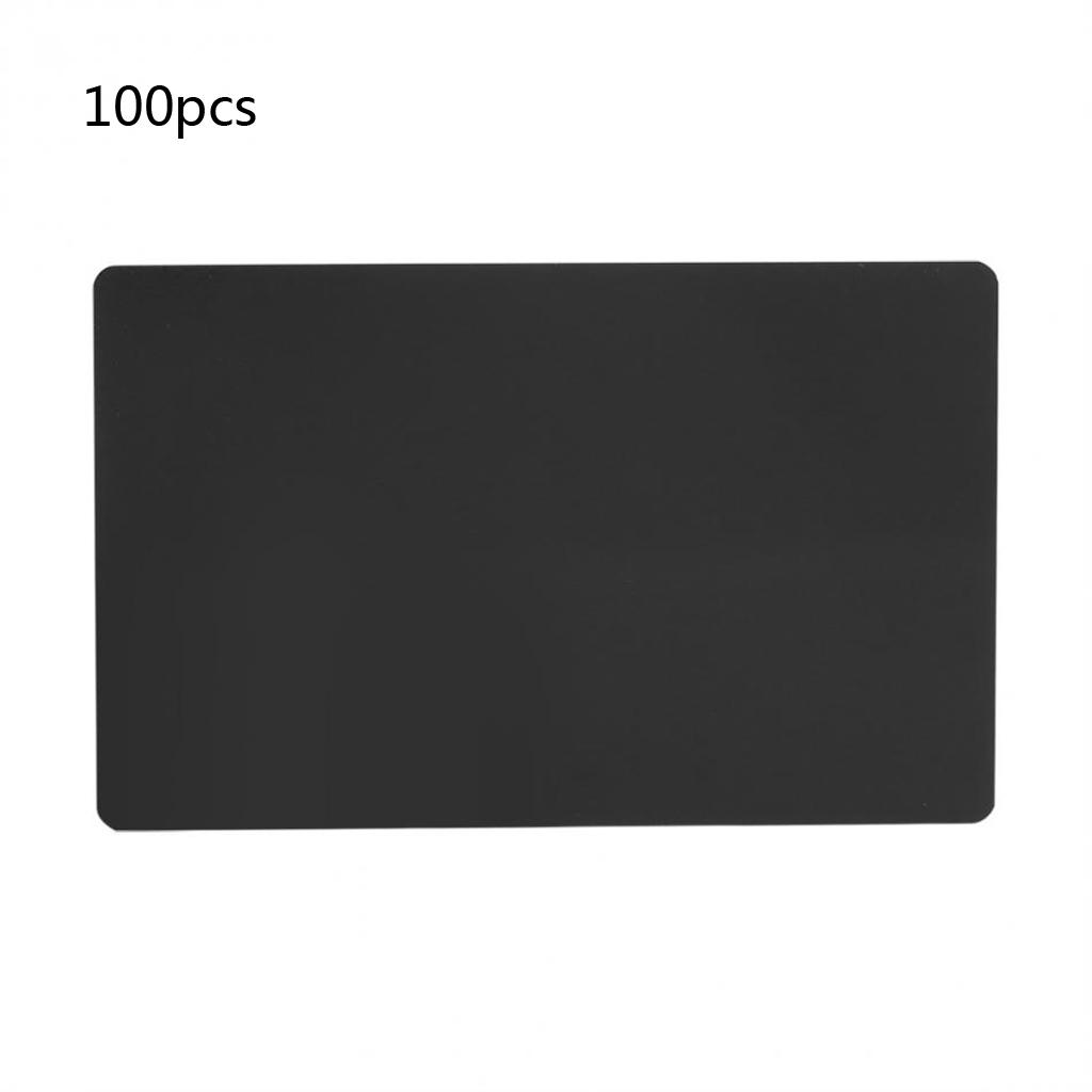 Multicolor Aluminum Blank Business Cards Engraving Tags Mark Impressive Business Visiting Name Cards for Office 100PC