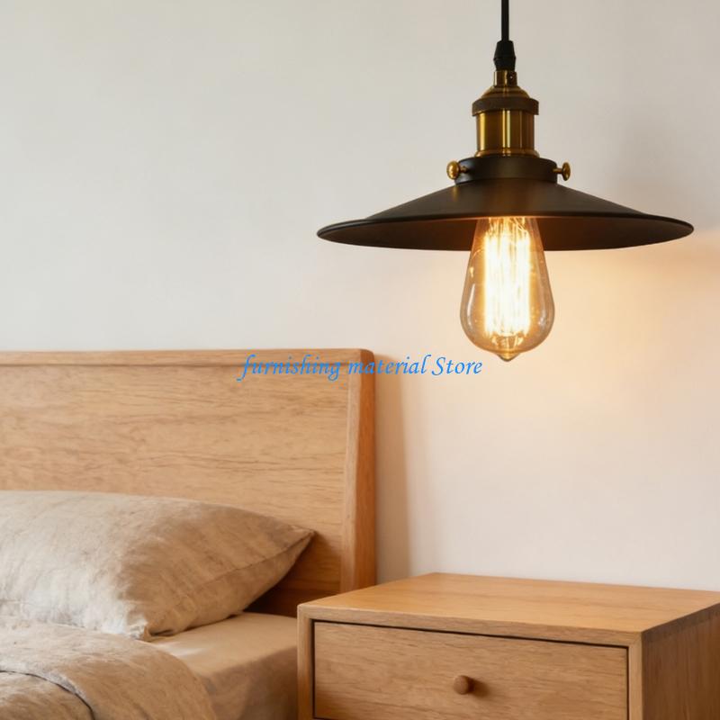 Y5GD Plug in Pendant Light Industrial Hanging Lamp Iron Dome Lights for Living Room, Kitchen, Dining Room Lighting