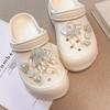 Shoe Decorations Imitation Pearl Colorful Flower Handmade DIY Beaded Shoe Buckle Shoes Decorative Accessories 2026 Fashion New