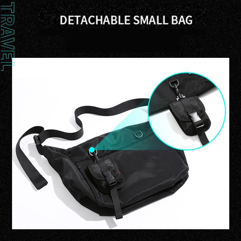 MOYYI Korean Style Men Messenger Bags Women Travel Casual Large Hobo Bag Waterproof Nylon Laptop Crossbody Shoulder Bag