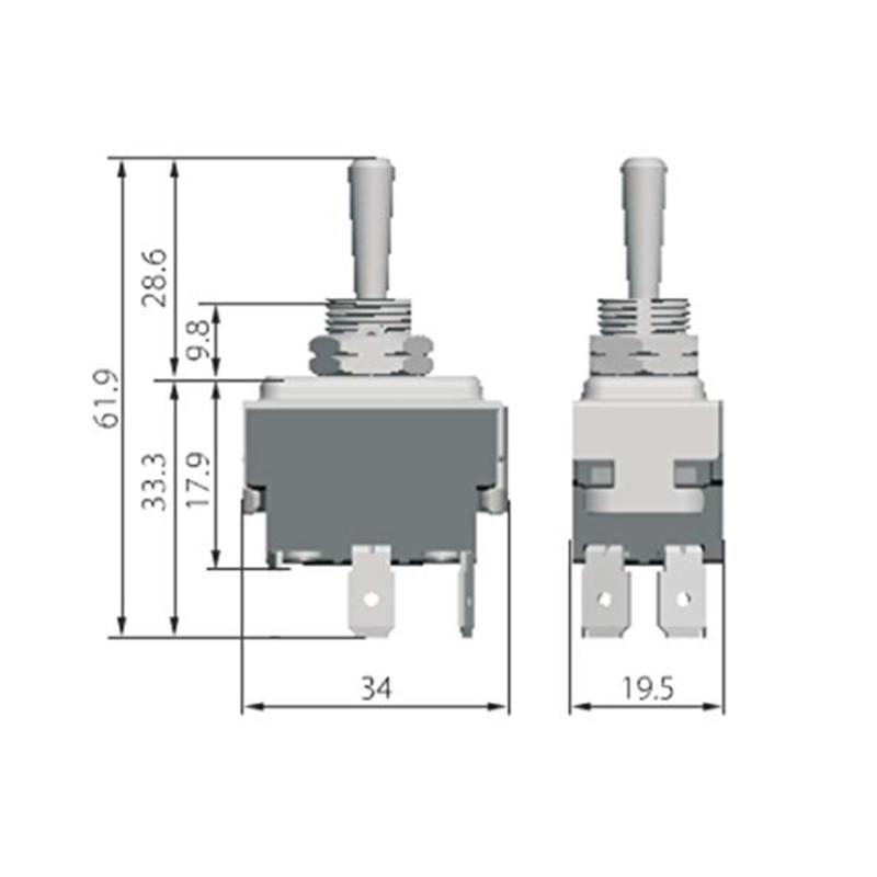 4 Pin Toggle Switches Universal 4 Pin Toggle Switches PVC Switches Excellent For Powering Up Your Innovative Projects