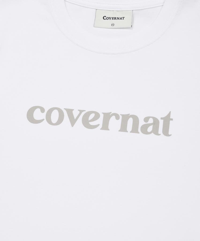 COVERNAT WOMAN Baby Fit Logo T-Shirt White