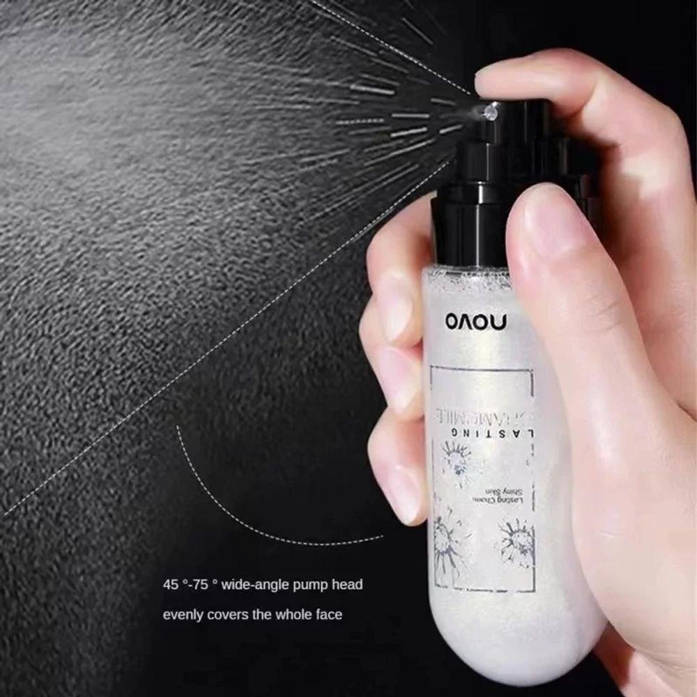 NOVO Glow Makeup Setting Spray Shimmer Face Body Hydrating Long Lasting Oil Control Facial Nurse Mist Maintenance, 01, 1 Piece
