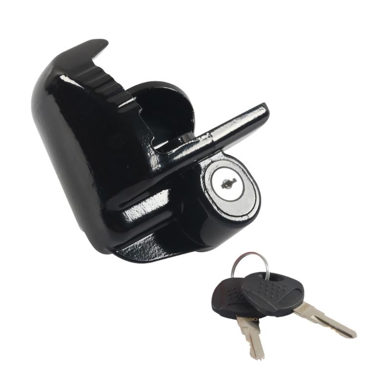 

Universal Adjustable Trailer Coupler Lock For 1 7/8 Inch 2 And 2 5/16 Inch Receivers Featuring Enhanced Security Design чорний