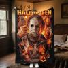 Couverture Affiche de Film d'Horreur Halloween Parfaite Toutes Saisons Douce Confortable Canapé Bureau Sieste Voyage Cadeau Festif