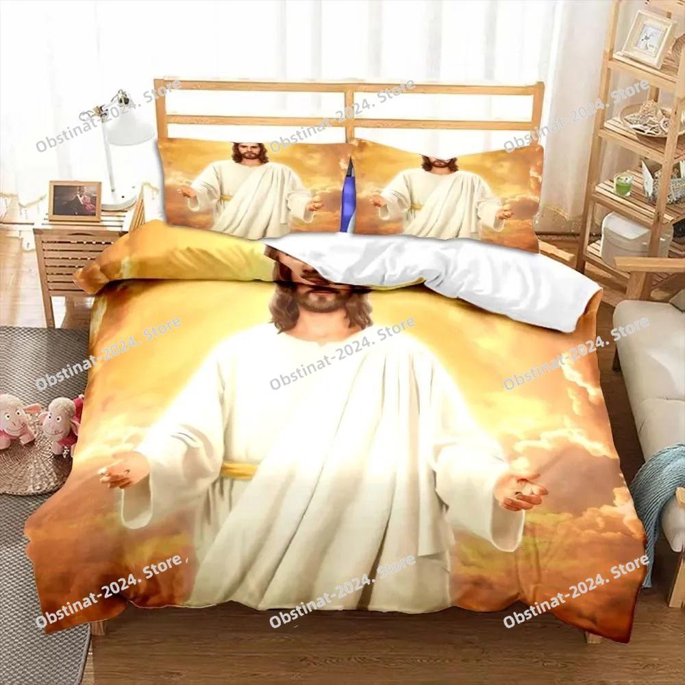 Jesus Virgin Mary Bedding Set Bedroom Twin Bedding Set Comforter Kids Adults Bed Duvet Cover Double King Comforter Home Decor