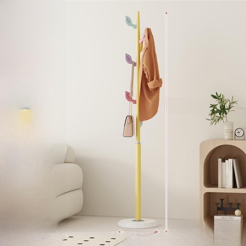 Creative Floor-Mounted Luxury Renting Living Room Mushroom Shaped Clothes Hanger Multi-Purpose Durable Wooden Hanger