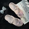Good-Looking Pink Fairy Flower Cluster Ballet Hole Shoes  Summer Women'S Cool Slippers Bag Head Wear Non-Slip Casual Sandals