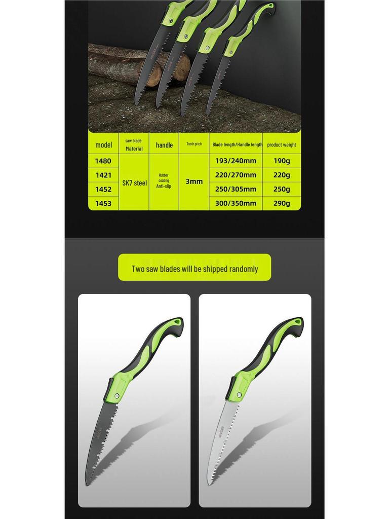 Compact Folding Hand Saw for Woodworking and Tree Cutting