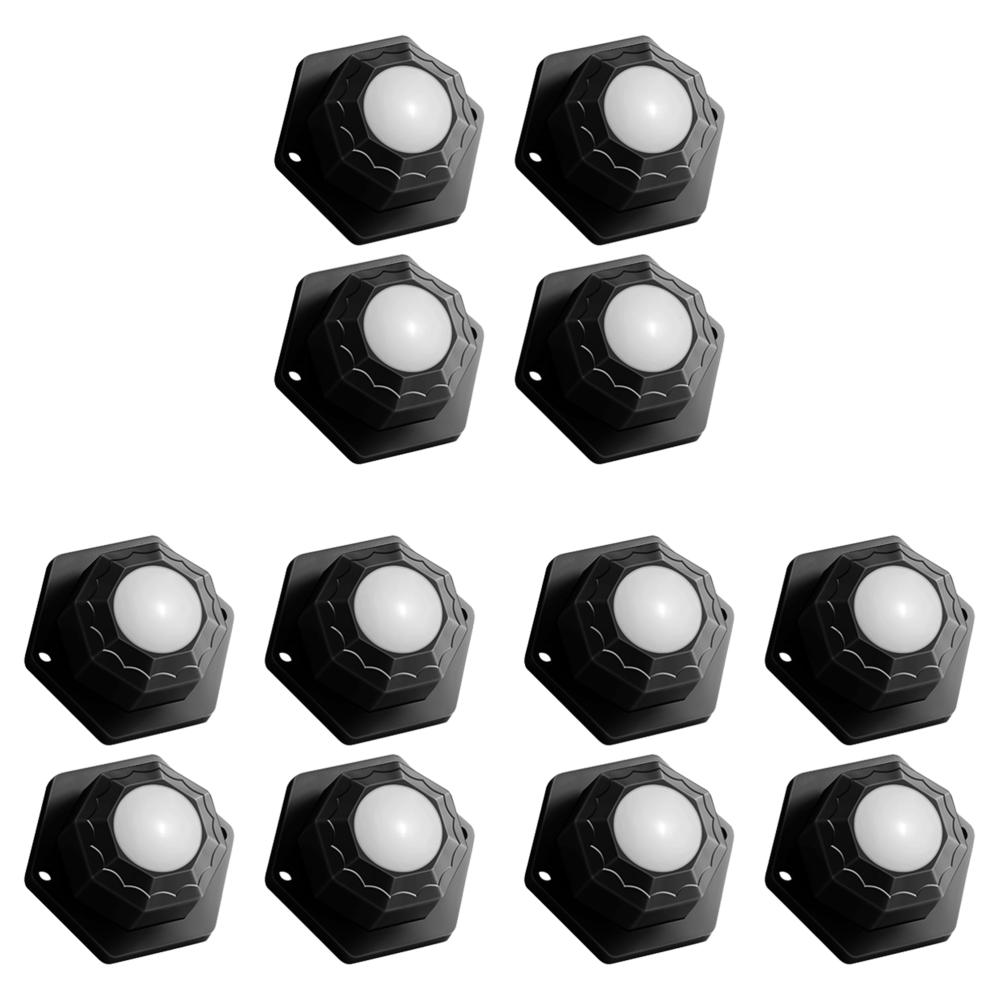 4-16Pcs Self Adhesive Type Mute Ball Universal Wheel 1 Beads Furniture Casters Wheels Stainless Steel Roller Wheel 360° Rotation