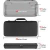 Geekria Full-Size Keyboard Case, Hard Shell Travel Carry Bag for 104-108 Key Computer Mechanical Gaming Keyboards, Compatible with Corsair K100 RGB Me