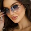 Fashion Oval Sunglasses Female Retro Trend Outdoor Metal Sun Spectacles High Quality Classic Male Luxury Eye Spectacles UV 400 Protection Goggles