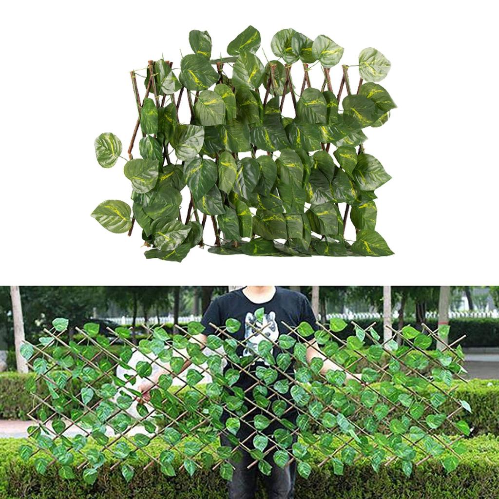 Retractable Garden Fence Privacy Screen Garden Backyard Decor Ornament