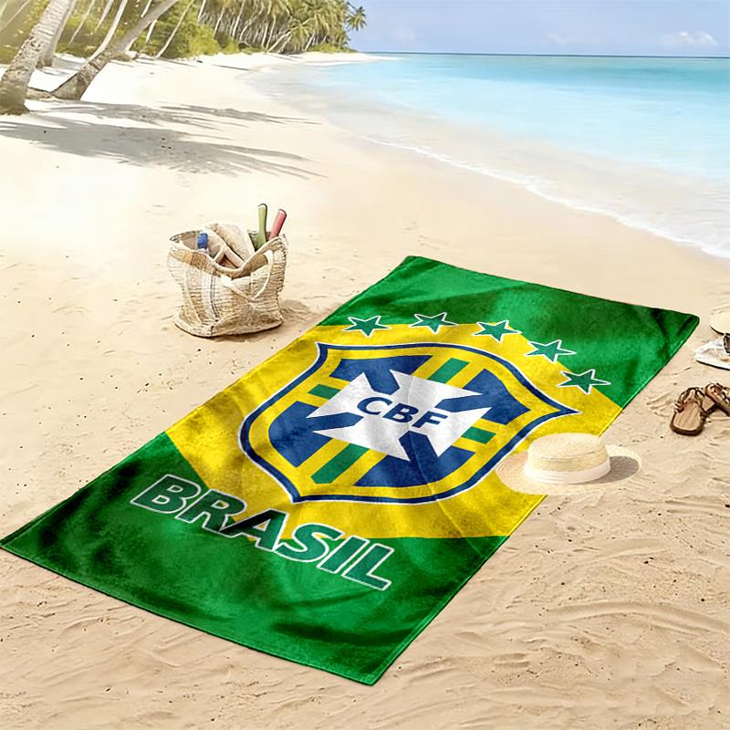 CBF Print Strandtuch, Großes Weiches Schnelltrocknendes Handtuch für Strand Camping Schwimmen