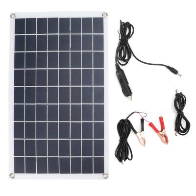 Güneş Paneli Şarj Cihazı 16W 18V Polikristalin Silikon USB DC Çift Çıkışlı Yarı Esnek Güneş Paneli Seyahat Telefon Araba İçin