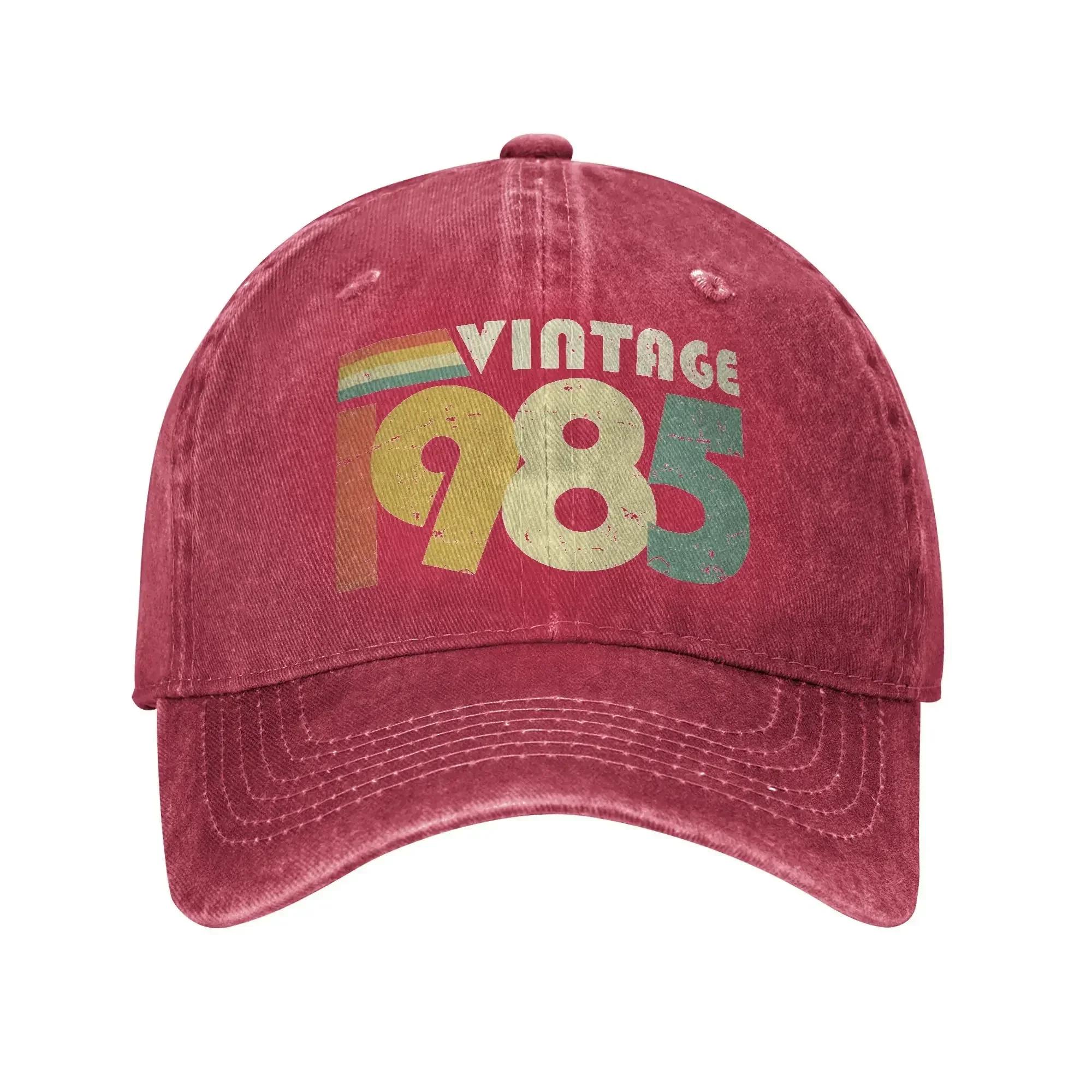 Vintage Vintage  th Birthday Gift Distressed Design Baseball Cap Unisex Women Distressed Cotton Snapback Cap Running Caps Hat One Size