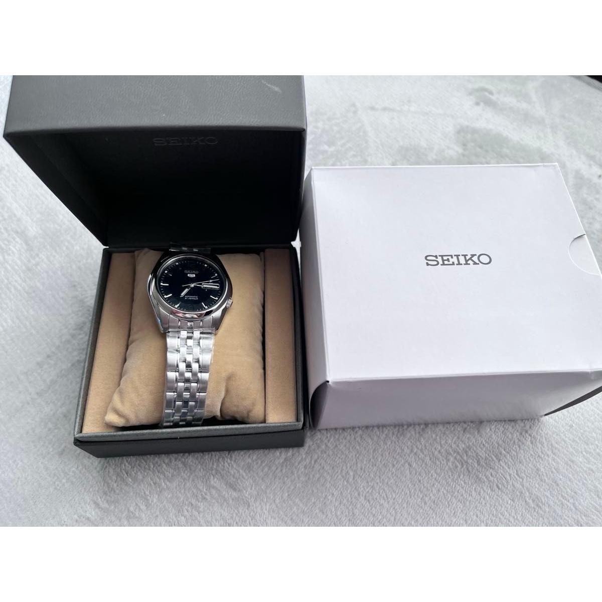 [Unused/Super Good Condition] SEIKO 5 SNK393 Automatic Watch Black Dial Reimported Model