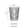 LISM Luxus geätztes Gitterglas-Becher-Set