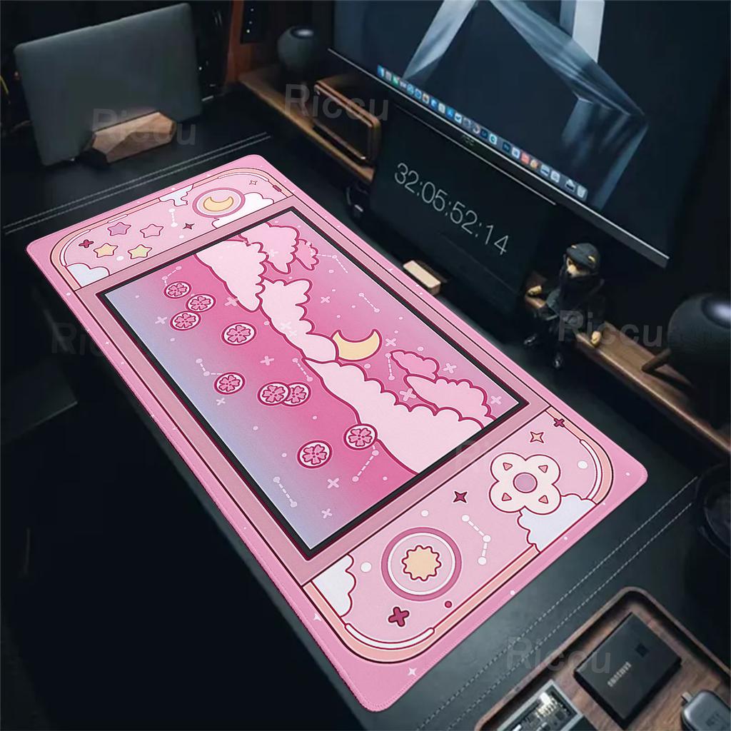 Stars Moon Mousepad Gaming Console Desk Mat Colour Clouds Aesthetics Mouse Pad Office Computer Keyboard Mats Laptop Accessories