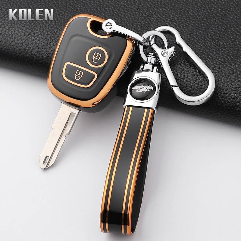 For Peugeot 107 206 207 307 For Citroen C1 C2 C3 C4 For Toyota Aygo Fashion Tpu Car Smart Key Case Cover Protected Keychain Fob